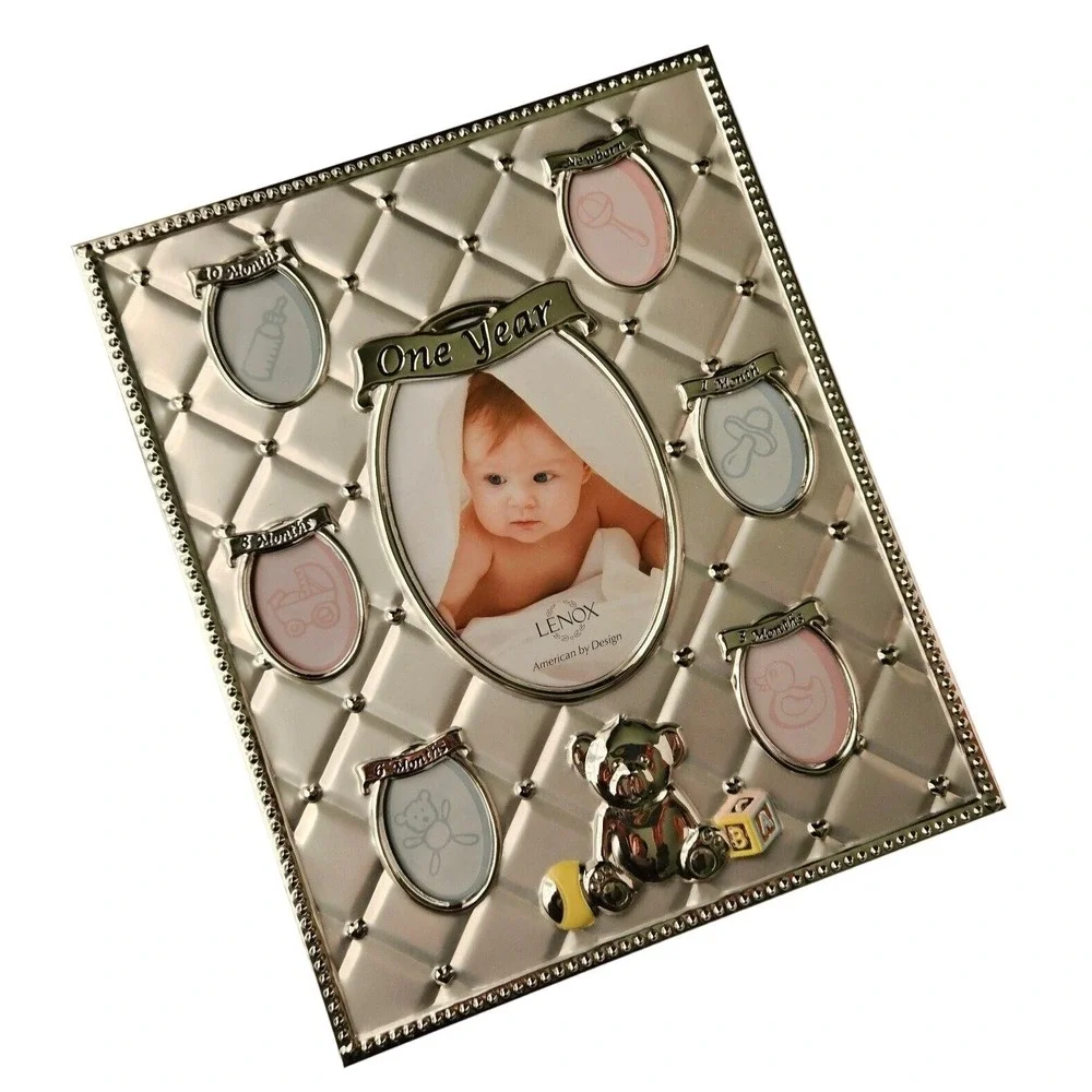 Lenox‎ Photo Picture Frame First Year Baby Childhood Memories Multiple Openings